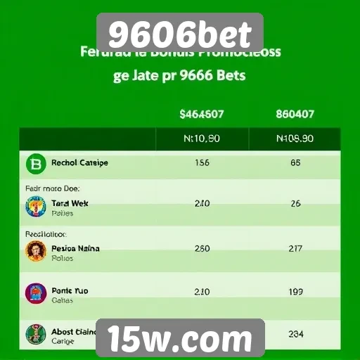 Comparativo de bônus e promoções da 9606bet
